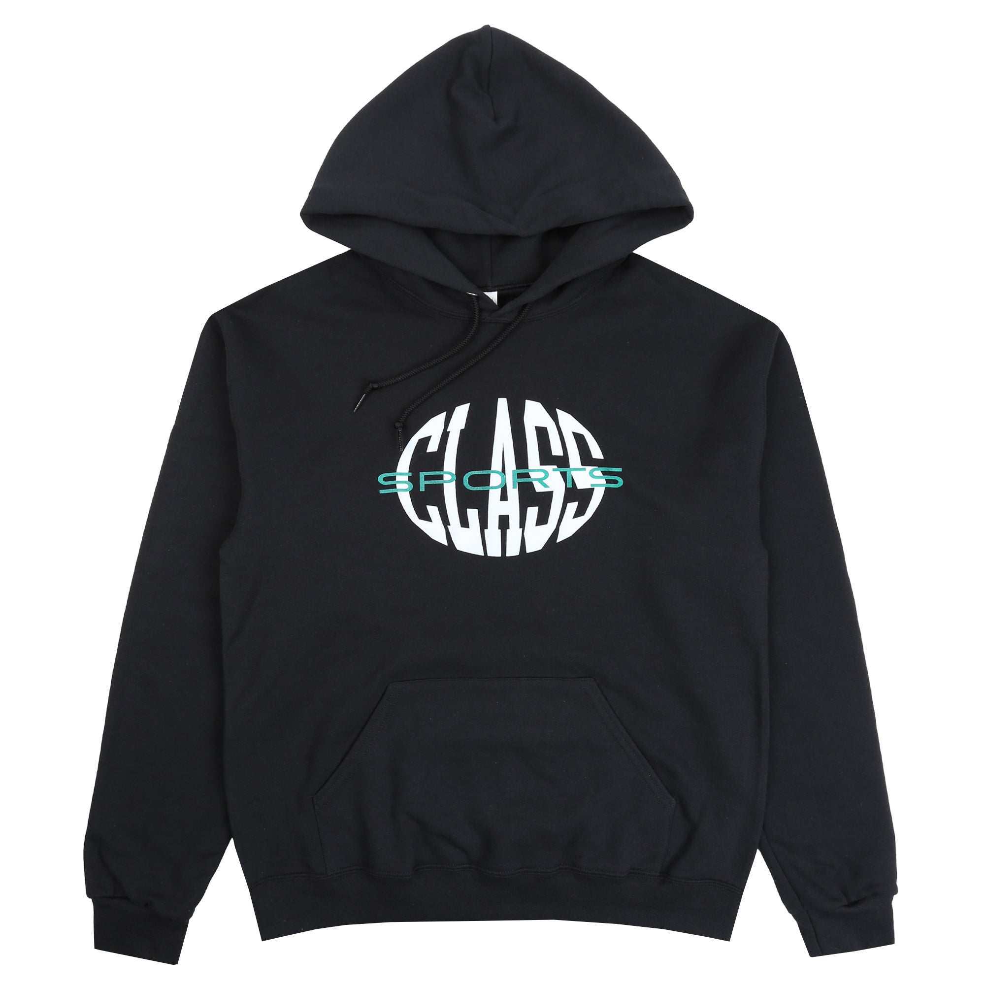 Warped Logo Hood- Black