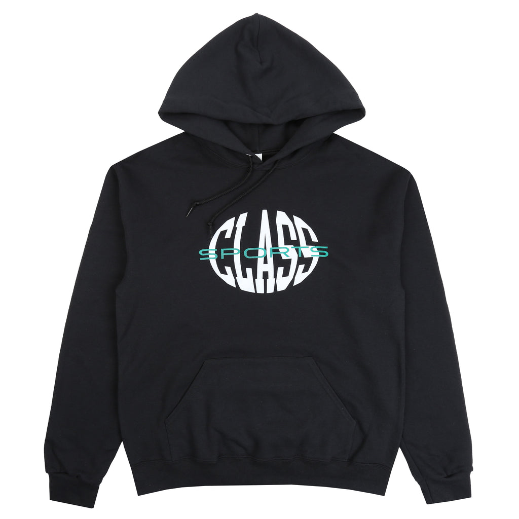 Warped Logo Hood- Black