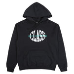 Warped Logo Hood- Black