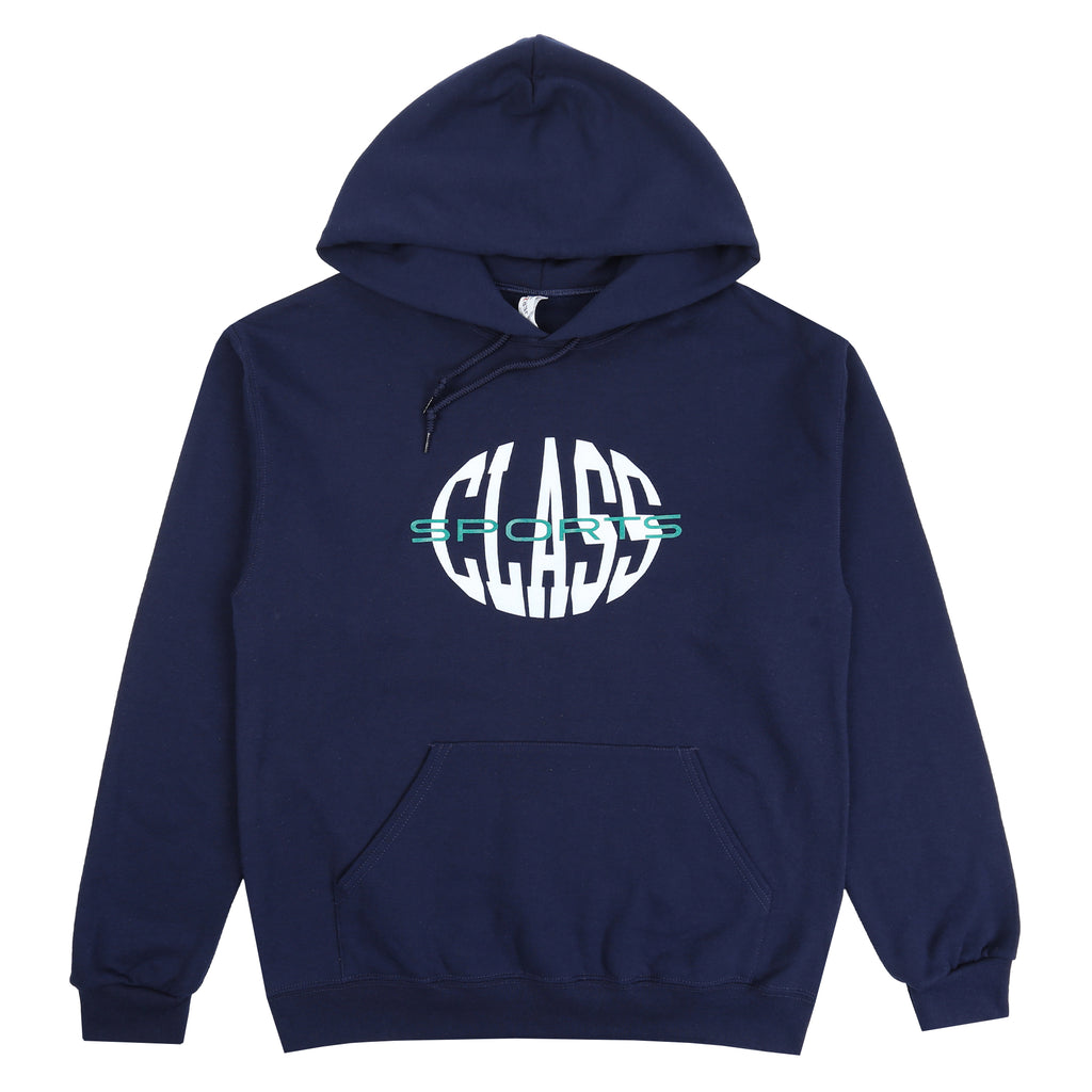 Warped Logo Hood - Navy