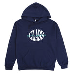 Warped Logo Hood - Navy