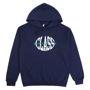 Warped Logo Hood - Navy